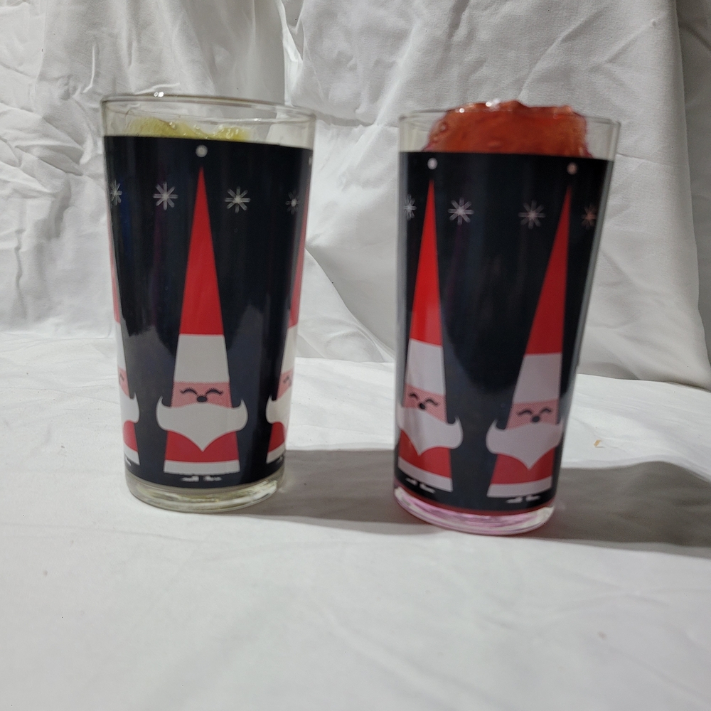 Festive Santa Glasses Set